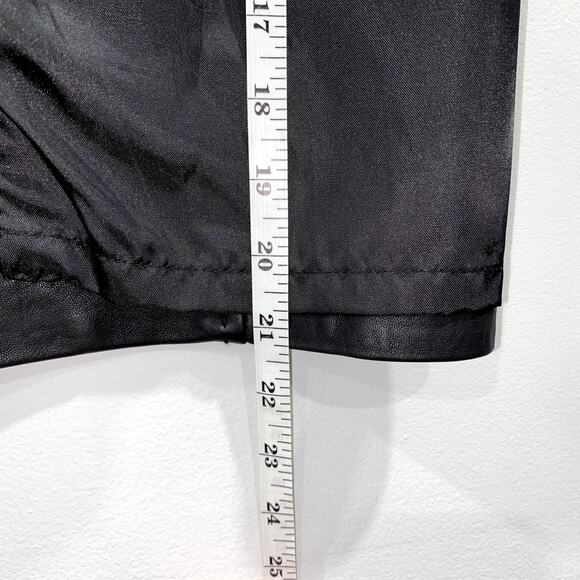 Black Leather Skirt Knee Length Size 6 Petite - Picture 11 of 12